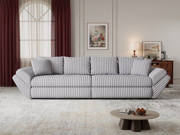Canapea extensibilă dumonde cu ladă de depozitare Loana Tilia Gri 300x100 cm