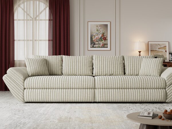 Canapea extensibilă dumonde cu ladă de depozitare Loana Tilia Bej 300x100 cm