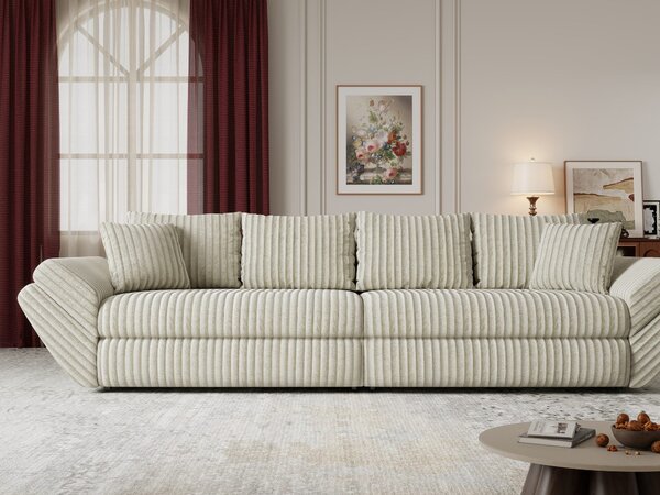 Canapea extensibilă dumonde cu ladă de depozitare Loana Tilia Bej 300x100 cm