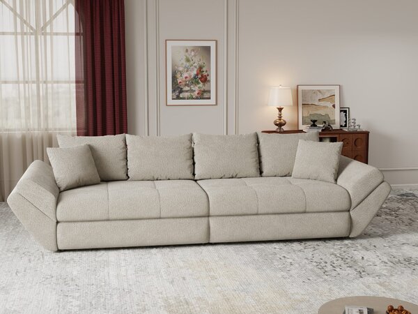 Canapea extensibilă dumonde cu ladă de depozitare Loana Vibe Bej 300x100 cm