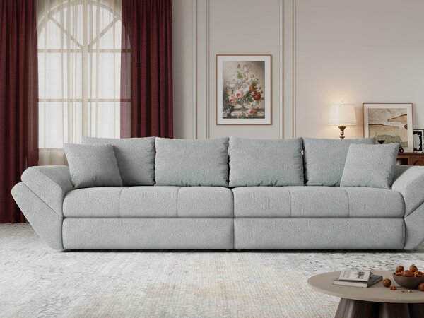 Canapea extensibilă dumonde cu ladă de depozitare Loana Vibe Mint 300x100 cm