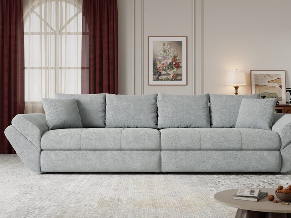Canapea extensibilă dumonde cu ladă de depozitare Loana Vibe Mint 300x100 cm