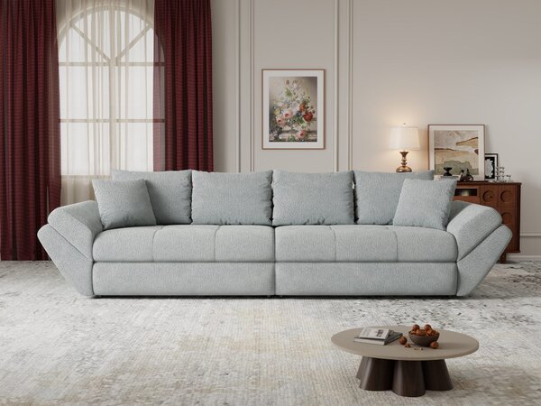 Canapea extensibilă dumonde cu ladă de depozitare Loana Vibe Mint 300x100 cm