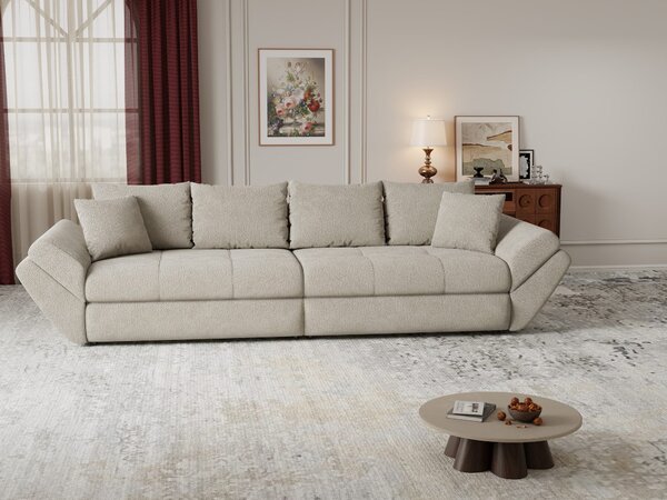Canapea extensibilă dumonde cu ladă de depozitare Loana Vibe Bej 300x100 cm