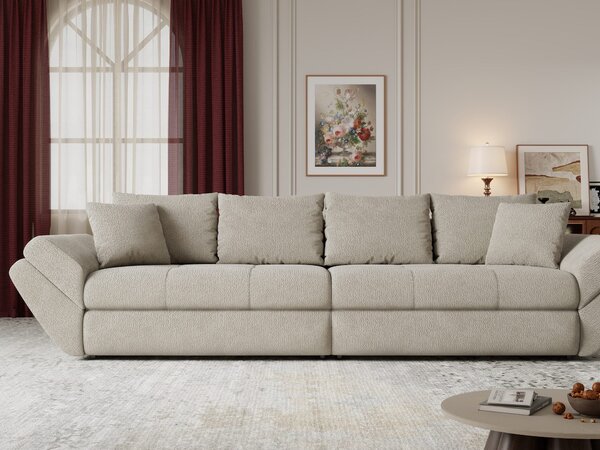 Canapea extensibilă dumonde cu ladă de depozitare Loana Vibe Bej 300x100 cm