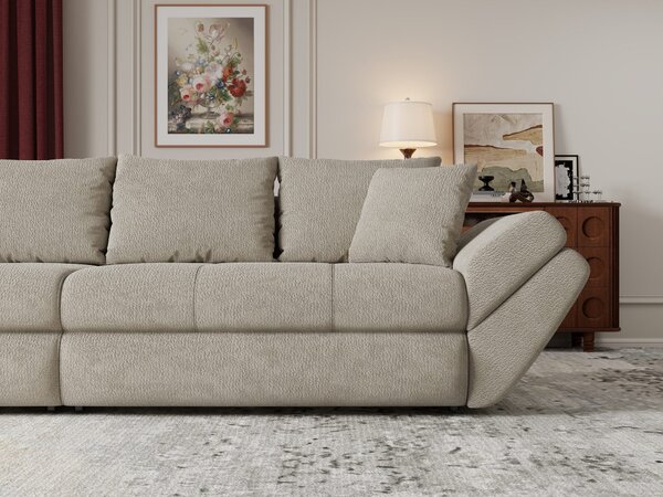 Canapea extensibilă dumonde cu ladă de depozitare Loana Vibe Bej 300x100 cm
