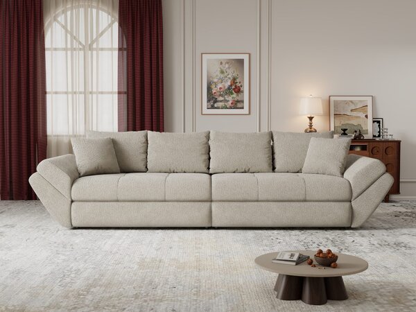 Canapea extensibilă dumonde cu ladă de depozitare Loana Vibe Bej 300x100 cm
