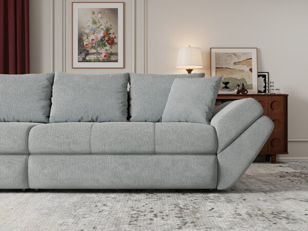 Canapea extensibilă dumonde cu ladă de depozitare Loana Vibe Mint 300x100 cm