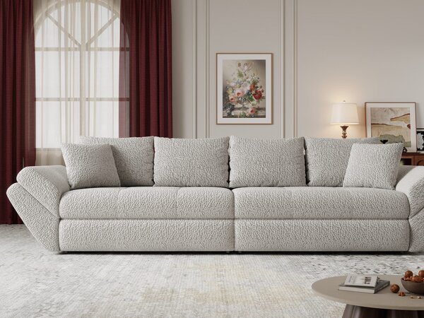Canapea extensibilă dumonde cu ladă de depozitare Loana Jaguar Gri 300x100 cm