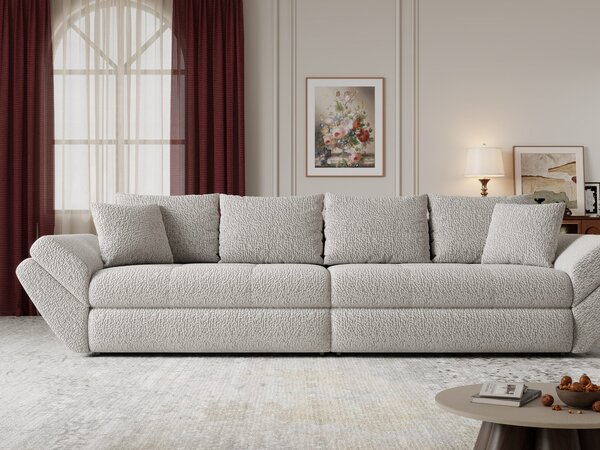 Canapea extensibilă dumonde cu ladă de depozitare Loana Jaguar Gri 300x100 cm