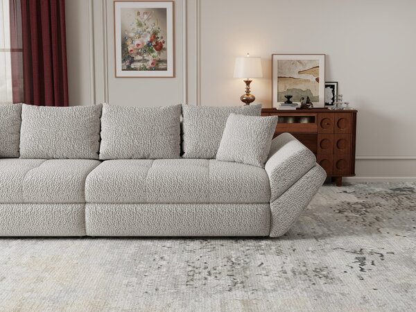 Canapea extensibilă dumonde cu ladă de depozitare Loana Jaguar Gri 300x100 cm