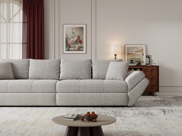 Canapea extensibilă dumonde cu ladă de depozitare Loana Jaguar Gri 300x100 cm
