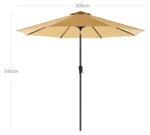 Umbrela de terasa Songmics Maro 300x300x240 cm