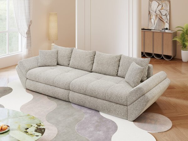 Canapea extensibilă dumonde cu ladă de depozitare Loana Arena Bej 300x100 cm