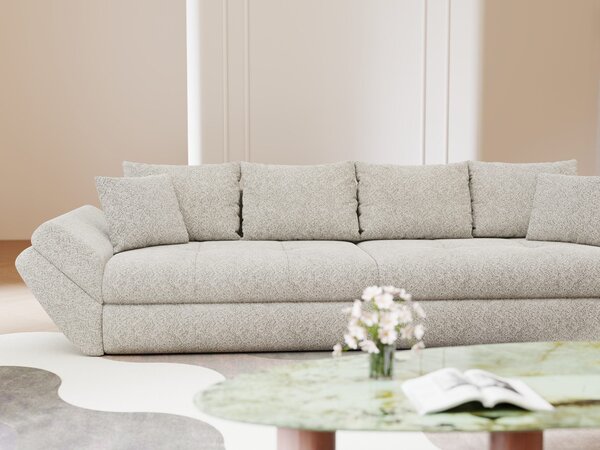 Canapea extensibilă dumonde cu ladă de depozitare Loana Arena Bej 300x100 cm