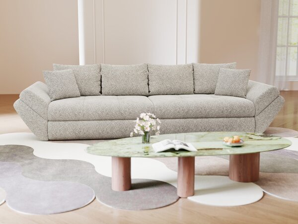 Canapea extensibilă dumonde cu ladă de depozitare Loana Arena Bej 300x100 cm