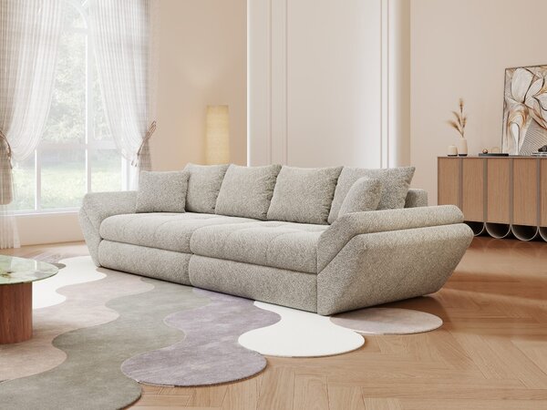 Canapea extensibilă dumonde cu ladă de depozitare Loana Arena Bej 300x100 cm