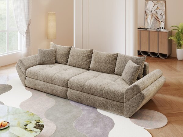 Canapea extensibilă dumonde cu ladă de depozitare Loana Arena Bej 300x100 cm
