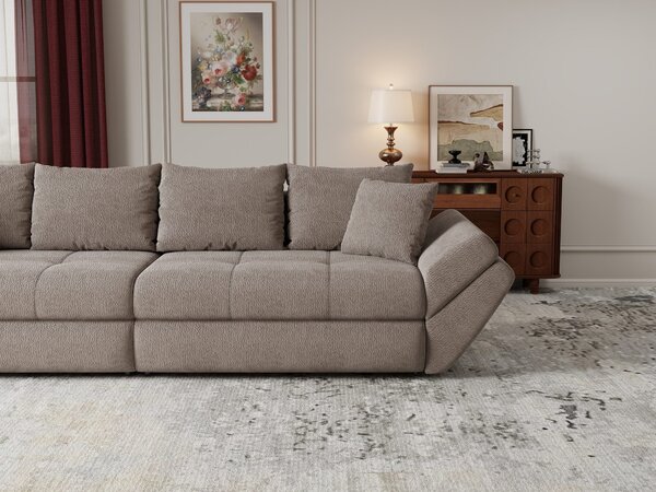 Canapea extensibilă dumonde cu ladă de depozitare Loana Vibe Maro 300x100 cm