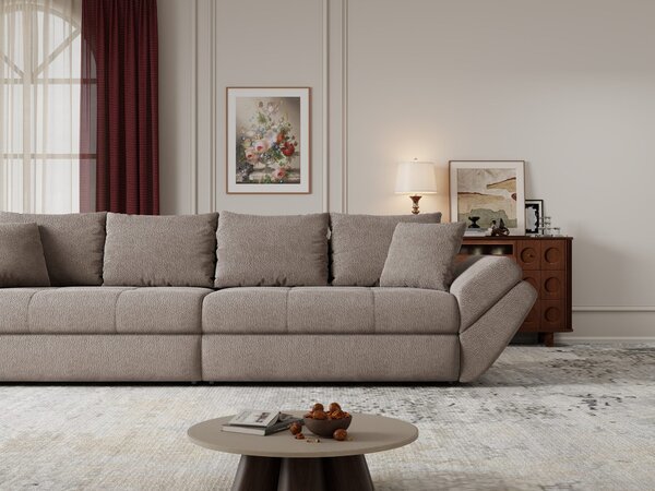 Canapea extensibilă dumonde cu ladă de depozitare Loana Vibe Maro 300x100 cm