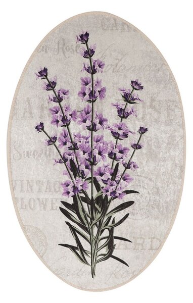 Covorașe de baie mov-bej 3 buc. 60x100 cm Lavender – Foutastic