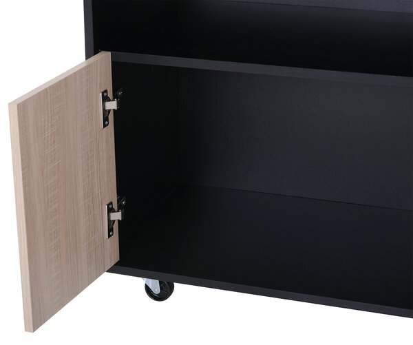HOMCOM Cărucior de Bucătărie cu Roți și Dulap pentru Depozitare Mobilier Modern pentru Bucătărie | Aosom Romania
