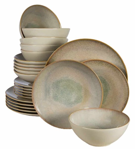 Set Complet Serviciu De Masa, Shell, 24 piese