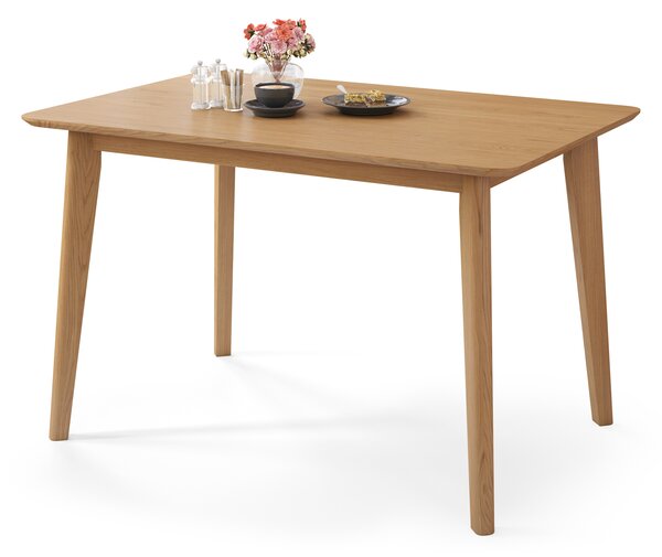 MAZZONI EXPORT ROXY Stejar natural - MASĂ RECTANGULARĂ DE LEMN 120 sau 150 cm PENTRU BUCĂTĂRIE/SUFRAGERIE RETRO