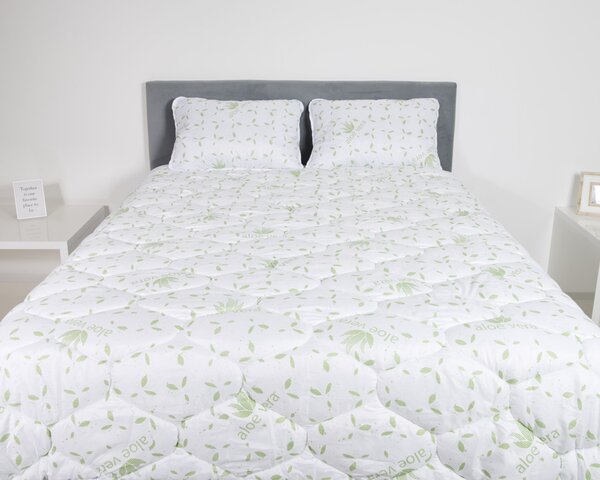 Pilota matlasata Aloe Confort 200x220 cm, 500 g iarna, foarte groasa
