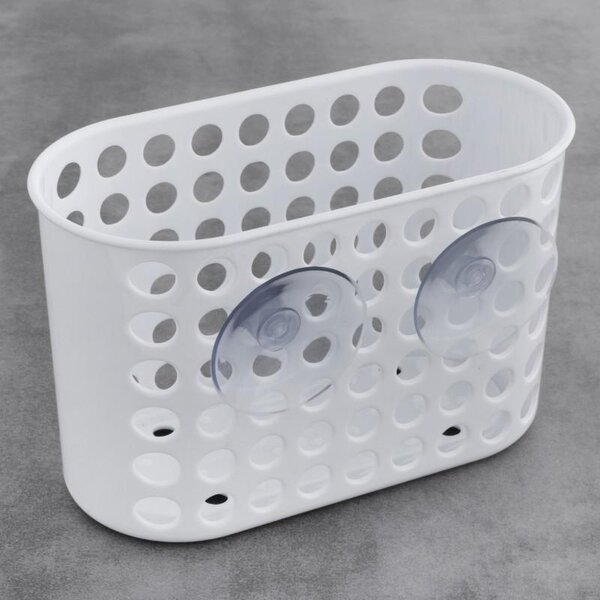 Erga Erga, cos de baie pentru cosmetice 19x8x12 cm pentru ventuze, alb, ERG-YKA-RY.KPW0200