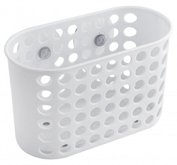 Erga Erga, cos de baie pentru cosmetice 19x8x12 cm pentru ventuze, alb, ERG-YKA-RY.KPW0200