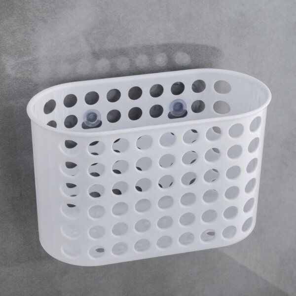Erga Erga, cos de baie pentru cosmetice 19x8x12 cm pentru ventuze, alb, ERG-YKA-RY.KPW0200