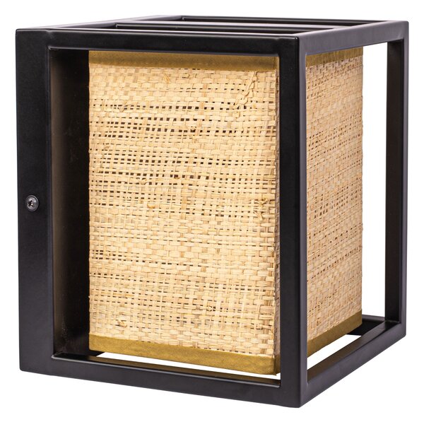 Toolight Instrument, lampă de perete 1xE27 APP1286-1W, negru-maro, OSW-00924