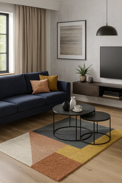 Covor Pufos, Model Belgian 52922 492, Colectia Sydney, Multicolor 200x290