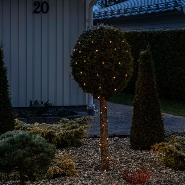 Konstsmide Christmas Ghirlandă picături verzi cu tambur 300 lumini, Verde, Metal