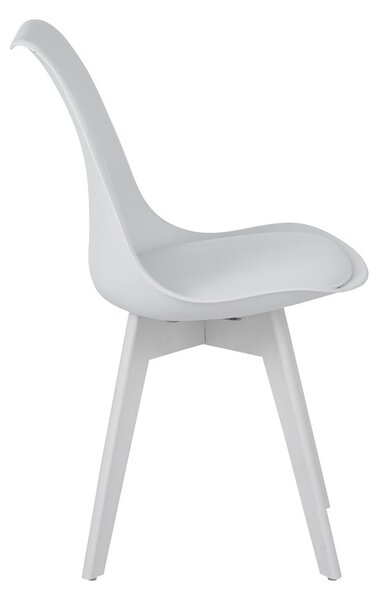 Scaun Model Gaston, Alb, 48.5x53.5x81.5 cm