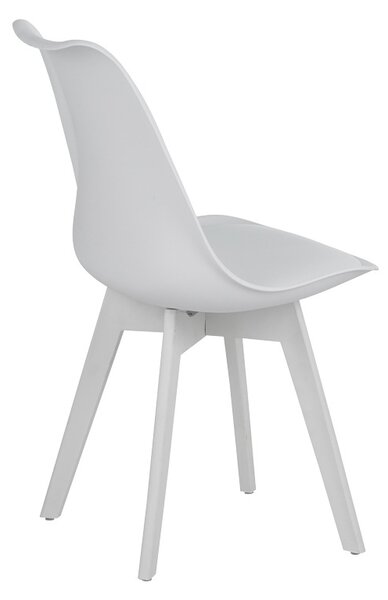 Scaun Model Gaston, Alb, 48.5x53.5x81.5 cm