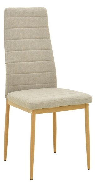 Scaun Parker, bej/natural, 39.5x48x95 cm