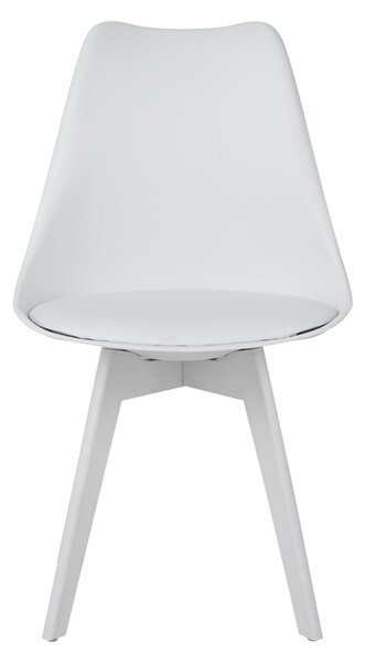 Scaun Model Gaston, Alb, 48.5x53.5x81.5 cm