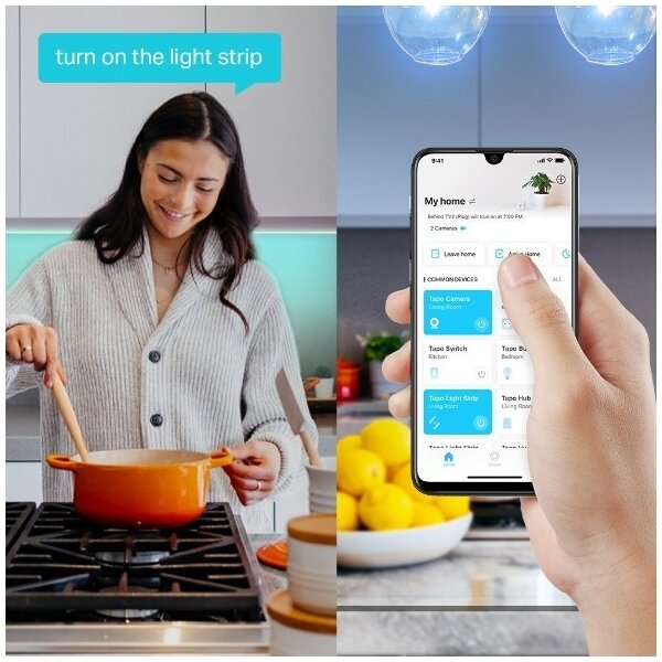 TP-Link - Bandă LED RGBW reglabilă, 5 m, 20,5 W, 230 V, Wi-Fi