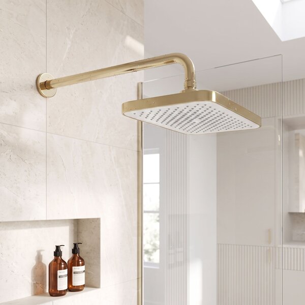 Pălărie de duș dreptunghiulară REA JS-032 Brushed Gold