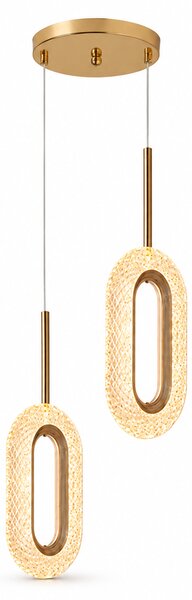 Lampă decorativă LED suspendată Dorelia – Aurie