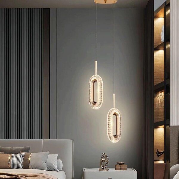 Lampă decorativă LED suspendată Dorelia – Aurie