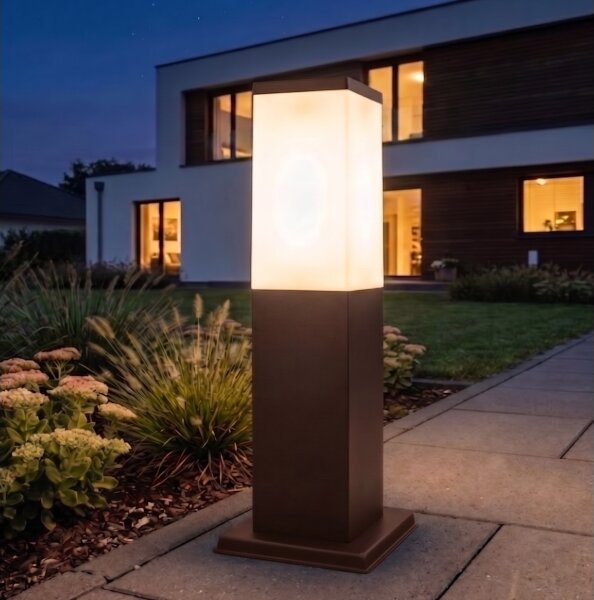 Brilagi - Lampă de exterior NOVA 1xE27/15W/230V 40 cm IP44 maro