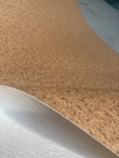 Covorul PVC linoleum Sare si Piper, Latimi 2 m, Bej 200 x 200