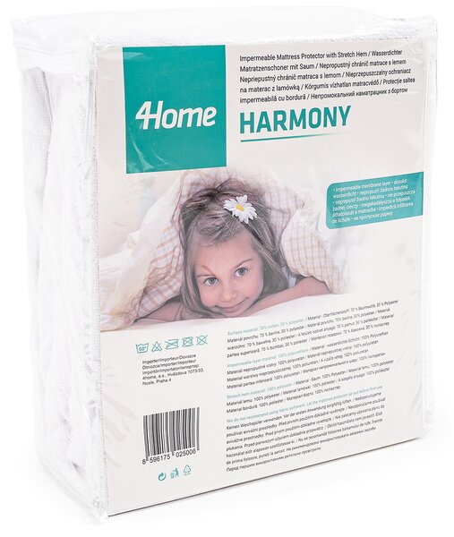 Protecție impermeabilă pentru saltea cu bordură 4Home Harmony, 180 x 200 cm