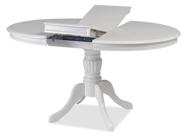 Masă extensibilă de sufragerie 106-141 cm Oliner (alb) (pentru 4 până la 6 persoane). Promo -6%. 1050663