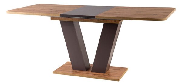 Masă de sufragerie extensibilă 136-176 cm Panteo (stejar wotan + hnedá) (pentru 4 până la 6 persoane). Promo -6%. 1050728