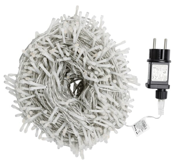 Aigostar - Ghirlandă LED de Crăciun pentru exterior, 1000 LED/6W/230V, 50 m, IP44, alb cald