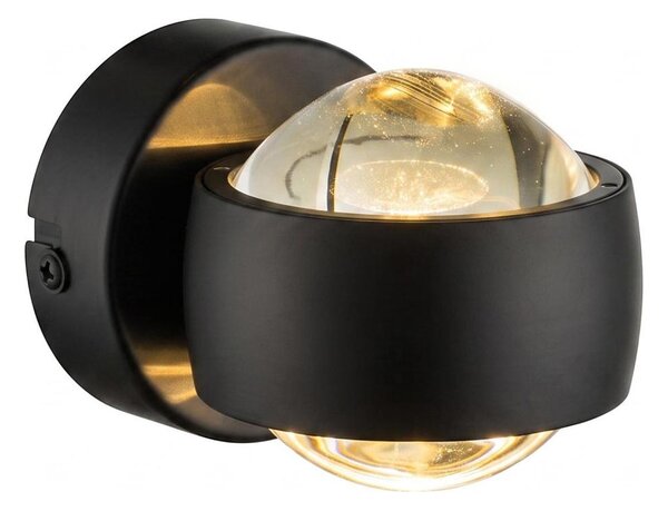 Globo 78290B - Aplică de perete LED RANDI LED/7W/230V 3000K neagră